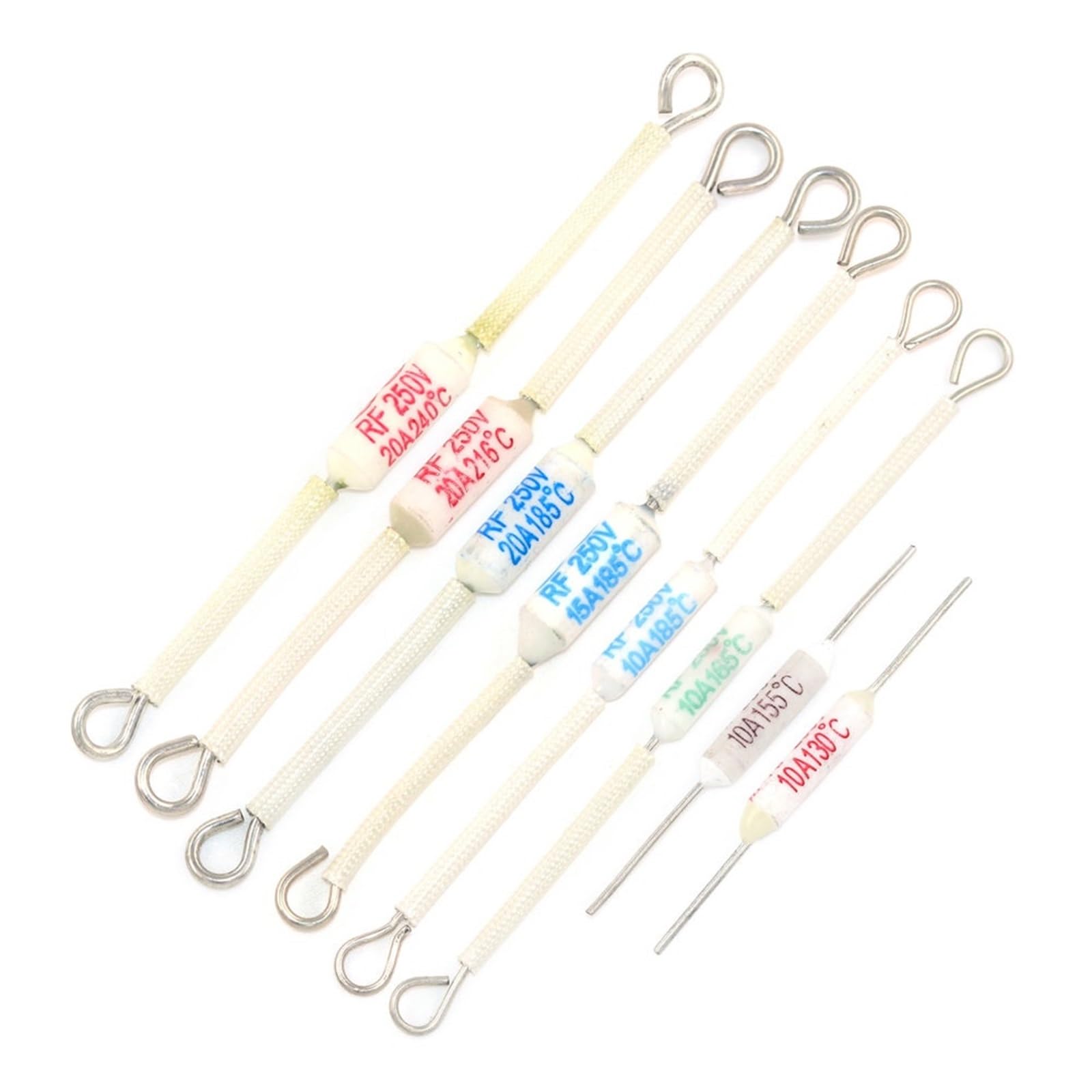 10 Fusibles Thermiques Céramique RF250V 10A 185°C - Pour Sécurité Cuiseur à Riz, Appareils électriques - 3