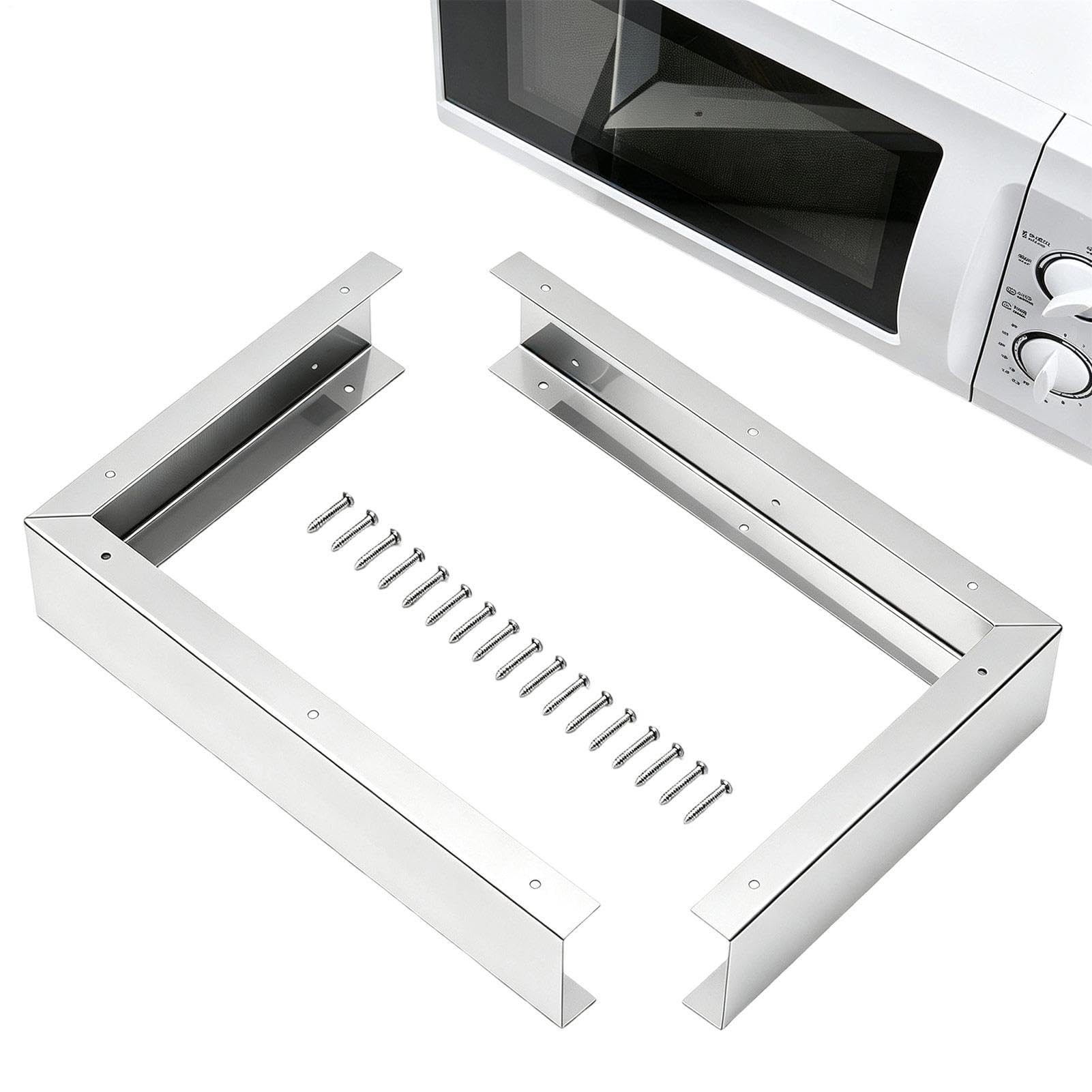 RV Microwave Trim Kit, Stove Side Panel Filler, Gabinete Mounting Frame