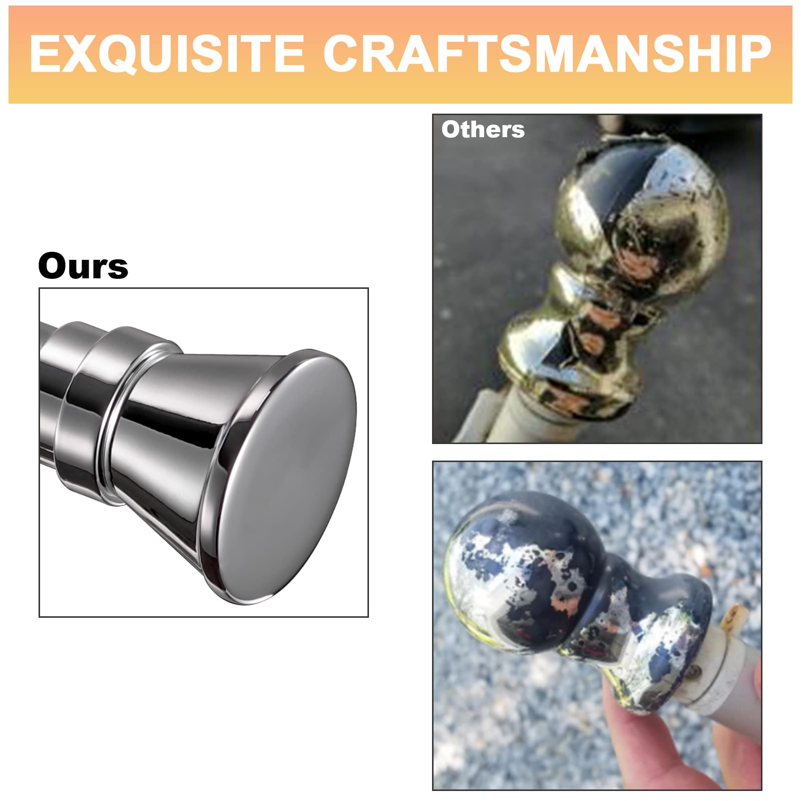 Bastone A Corda Con Anelli 20 Mm Per Tenda Linea Easy Nichel