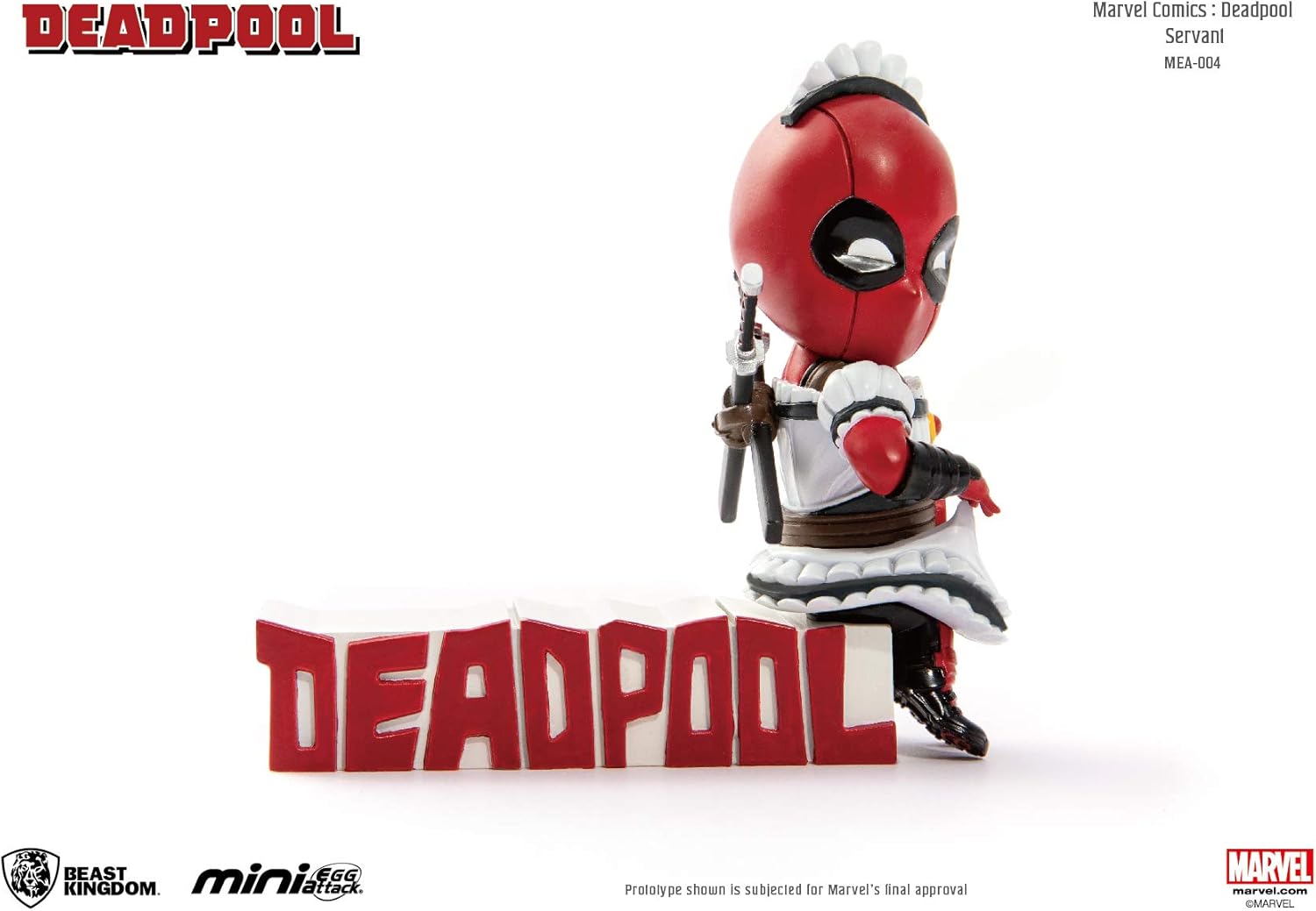 Beast Kingdom Marvel Comics MEA-004 Deadpool Servant (X-Force Version) Mini Egg Attack Action Figure