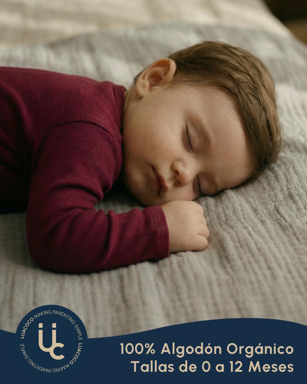 LuaCoco Pijama Magnético Bebé 100% Algodón Orgánico Premium | Olvidate de Cremalleras y Botoneras Incomodas | Manoplas Plegables y Pies Cubiertos | Cambios de Pañal Rápidos | Unisex 0-12 Meses — view 6