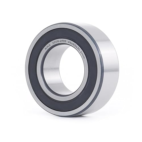 XIKE 1 Pcs 3209-2RS5209-2RS Sealed Angular Contact Ball Bearing 45x85x30.2mm Double Row, Fits DIYCNCMotorAuto AC, Water