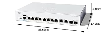 Cisco Catalyst 1300-8T-E-2G przełącznik zarządzany, 8 portów