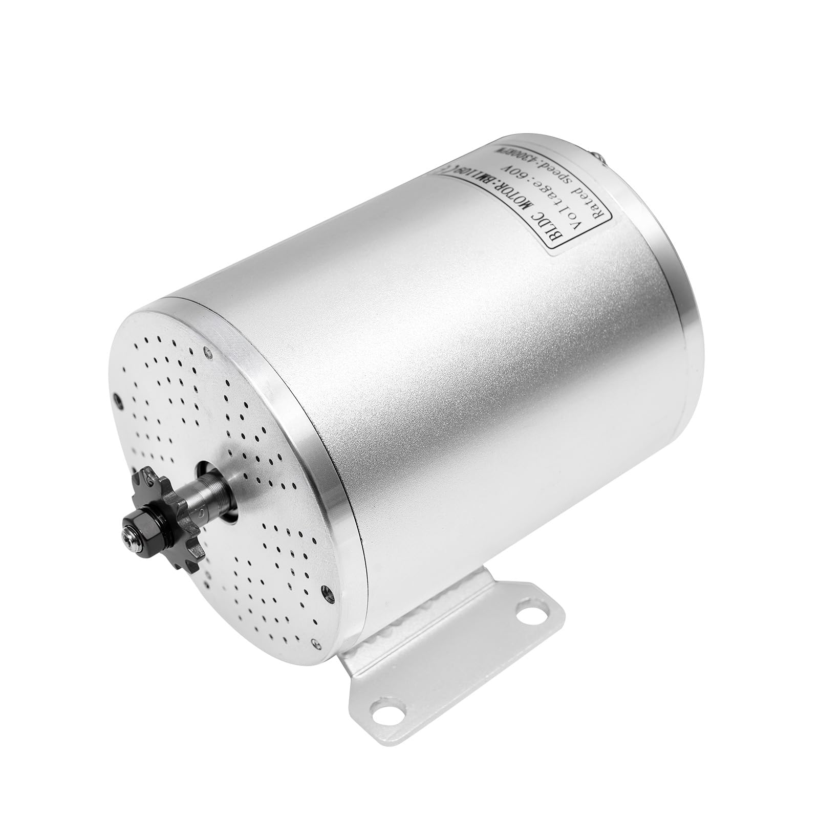 High Speed Brushless Dc Motor Kit, 2000W Brushless Motor Kit, 4300 RPM Motor Kit with Controller, Throttle & Keylock for E-Scooter E-Bike Dirt Bike Motorcycle