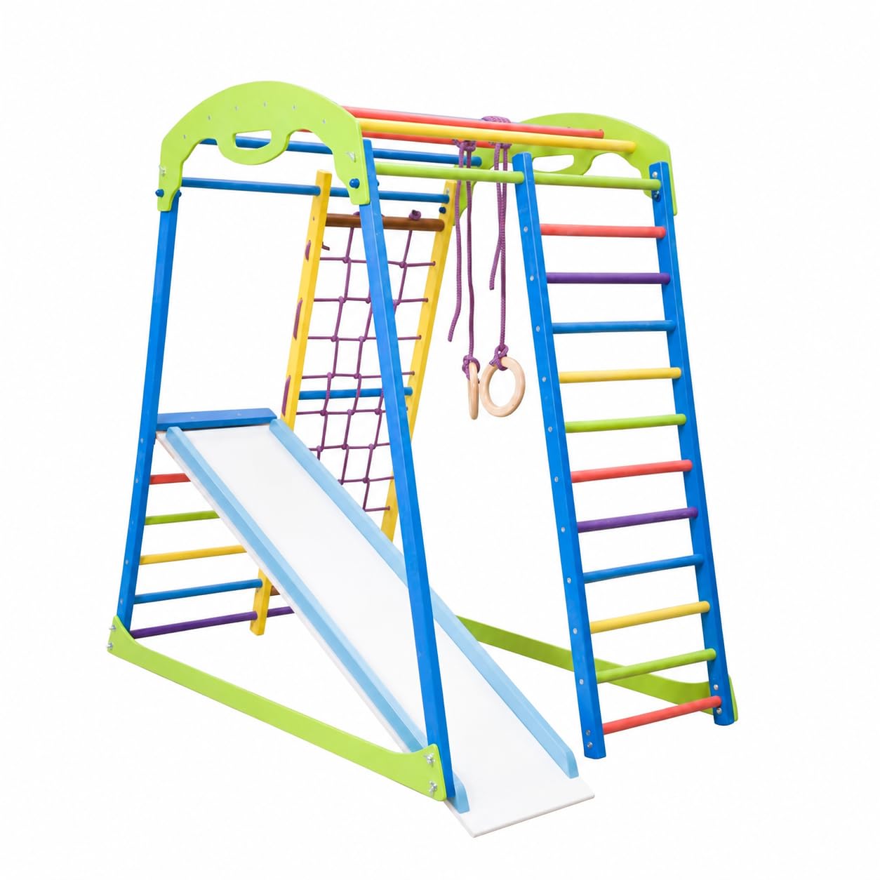 Kinder Aktivitätsspielzeug Sportwood Kletterturm mit Rutsche Spielcenter Spielplatz, EU-Warenlager, Zertifikat!