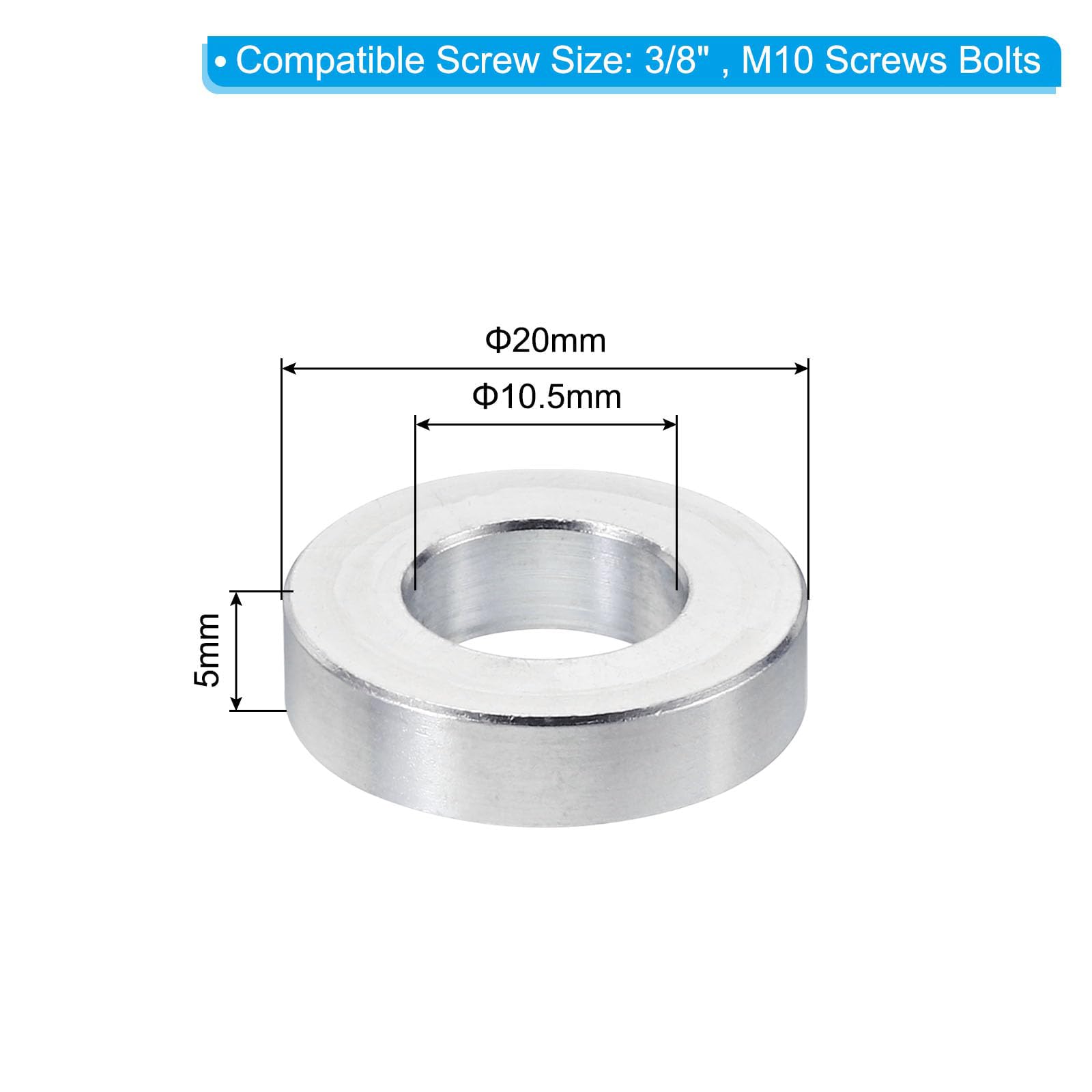 Unifizz M10 Aluminium Spacers - Image 2