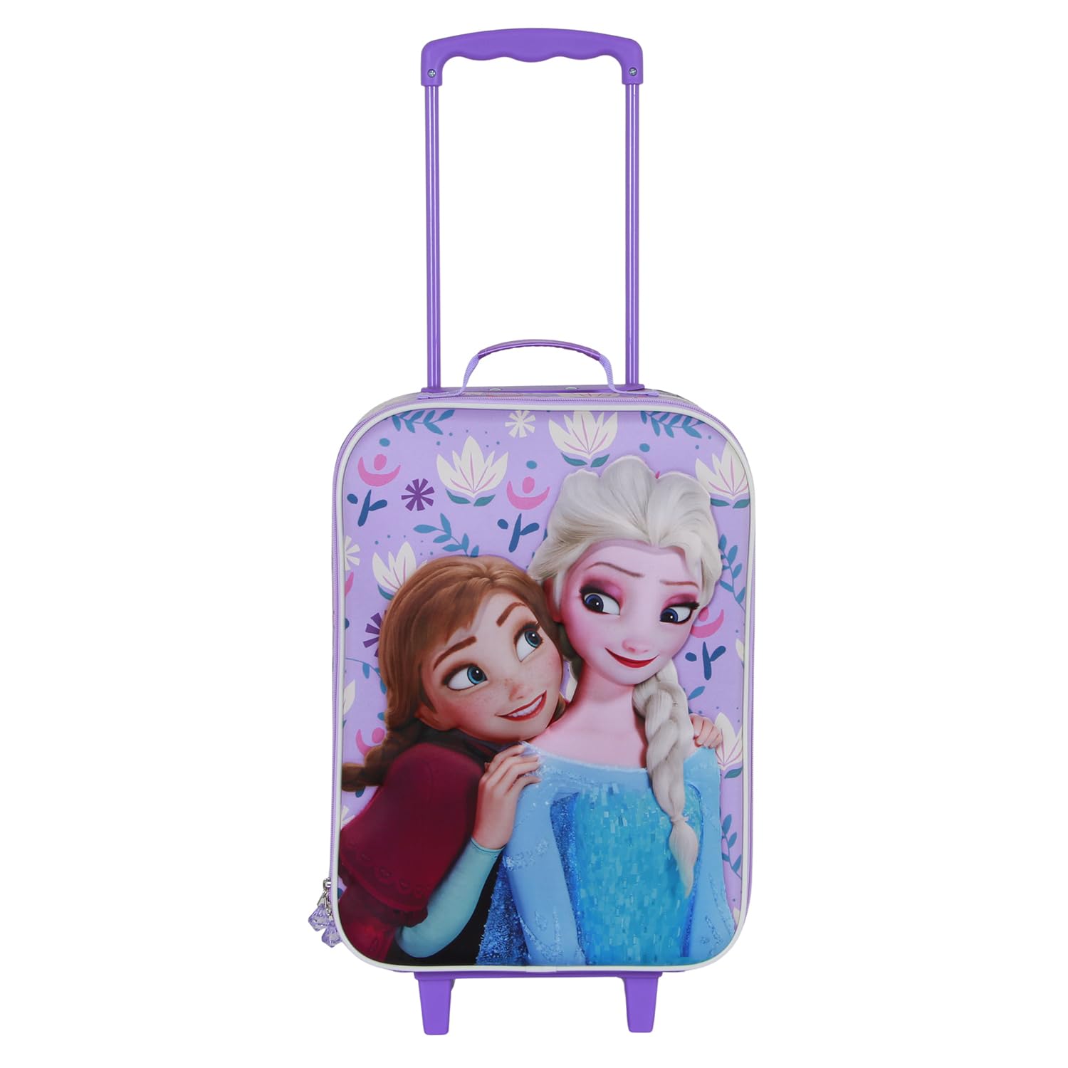 Disney Frozen 2 Beauty-Maleta Trolley Soft 3D, Lila, 17 x 33 x 52 cm, Capacidad 26 L