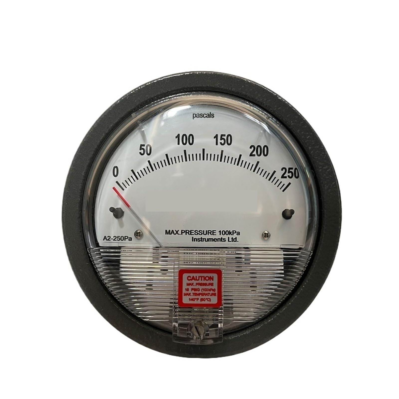 A2-10kpa 0-10kpa Zeiger Differenzdruckmessgerät Mechanisches Differenzdruckmessgerät