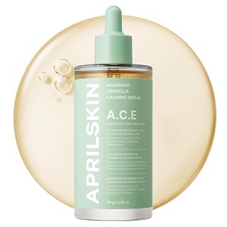 APRILSKIN A.C.E Serum|Mugwort Centella Serum for Soothing & Calming|3-Second Calming|Mugwort Leaf Water 50% + Centella Leaf Water 40% for Troubled Skin|Korean Skin Care|3.88 oz - Amazon product rated Grade A