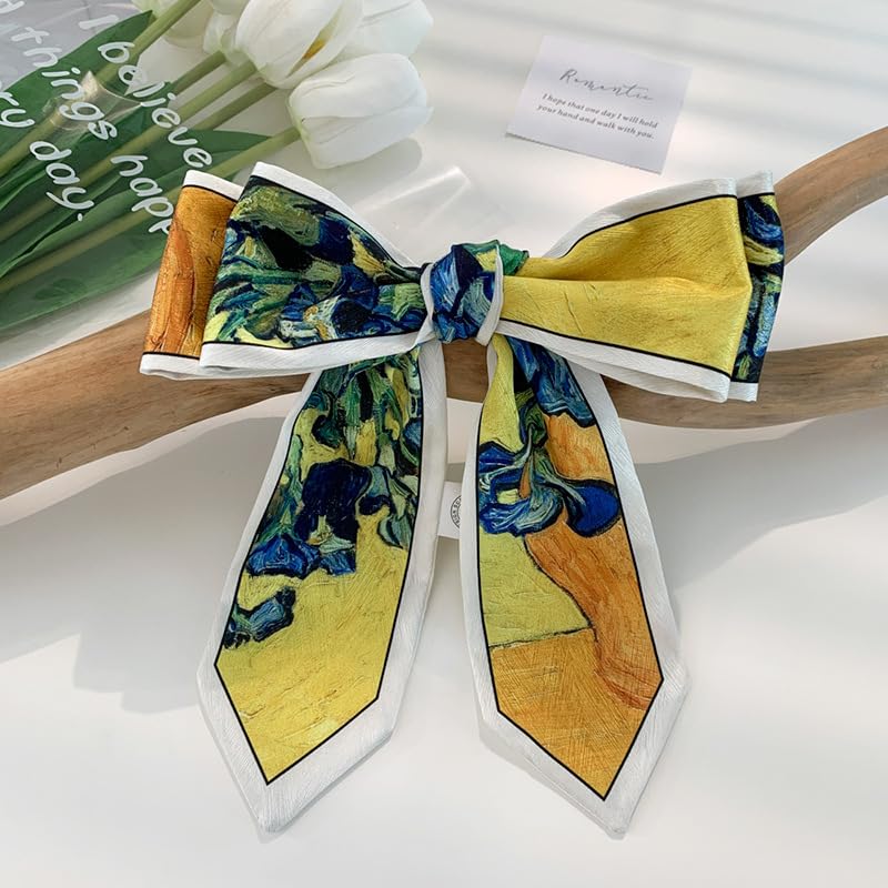 QTMY Purse Scarf for Bags Silk Head Scarf for Hair Handbag Women Scarfs Band Hair Neck Scarves Fashion Gifts,254