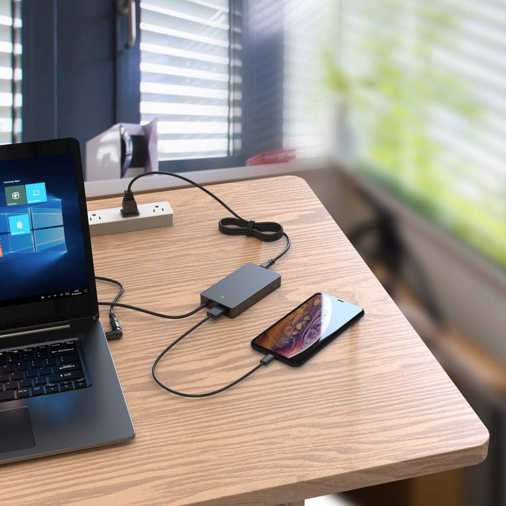 Hot Deals Belker 90w Universal Laptop Charger AC Adapter for Hp Dell Toshiba IBM Lenovo Acer Asus Samsung Sony Fujitsu Gateway Notebook Ultrabook with 5V 2.4A Fast Charging USB Port