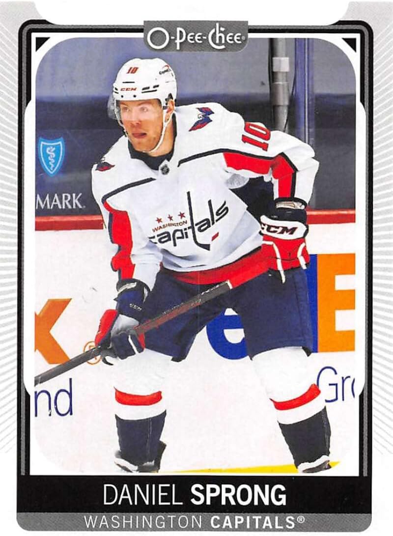 2021-22 O-Pee-Chee Hockey #324 Daniel Sprong Washington Capitals Official NHL OPC Trading Card produced by Upper Deck