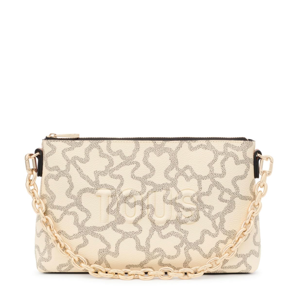 TOUS Clutch Beige, Para Mujer, Medidas 16 x 26 x 7 cm, Colección Kaos Icon