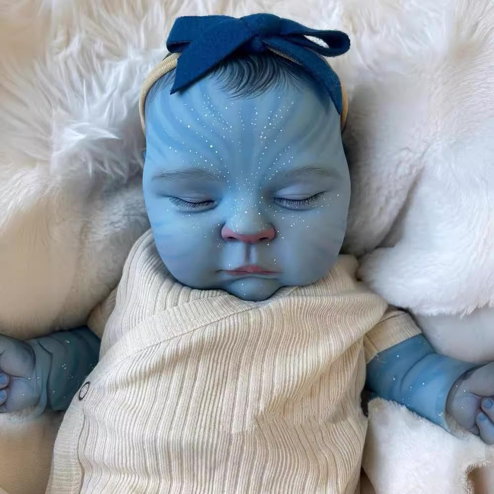 cosheng Lebensechte Avatar-Baby-Puppe, Vinyl, realistische Babypuppe, schlafend, weiche Vinyl-Babys, Spielzeug für Kinder ab 3 Jahren, 50,8 cm – Bild 7