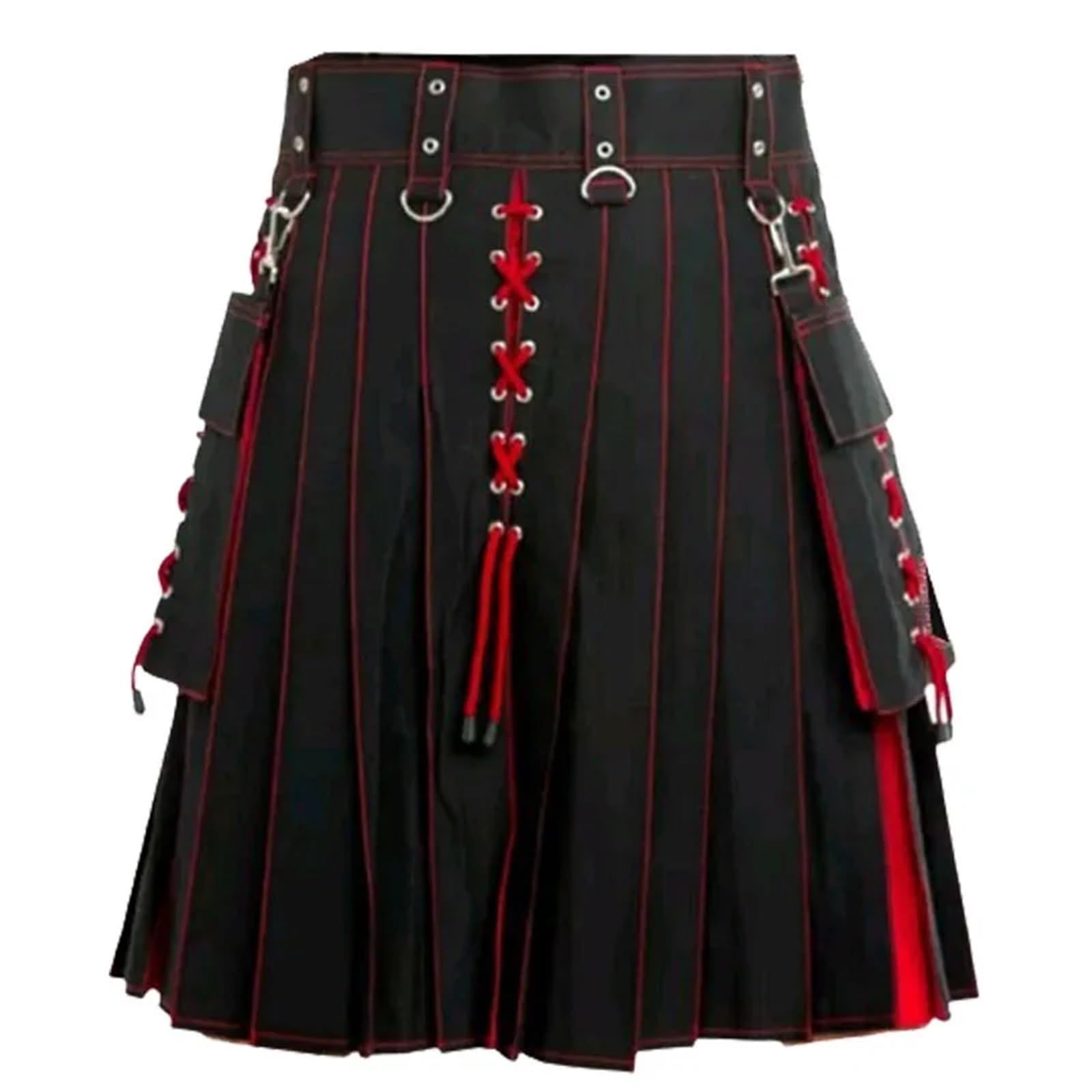 Kilt écossais hybride pour homme en rouge taille 5XL