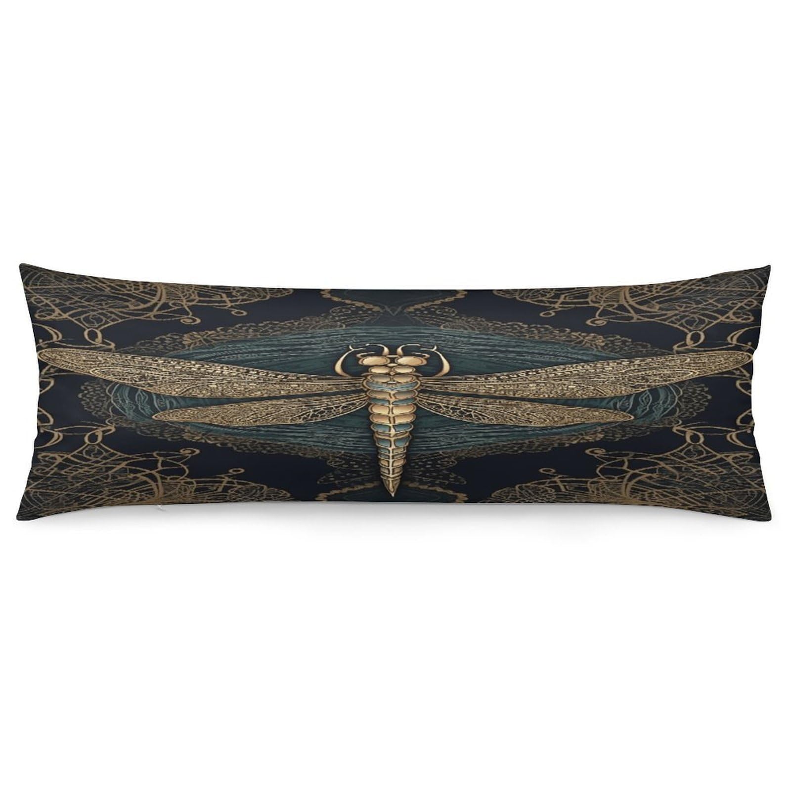 Dragonfly Throw Pillow Cover Soft Pillow Case Decorative Lumbar Pillow Cover Cozy Throw Pillowcase Polyester Rectangular Cushion Case Decor for Couch Sofa Bed