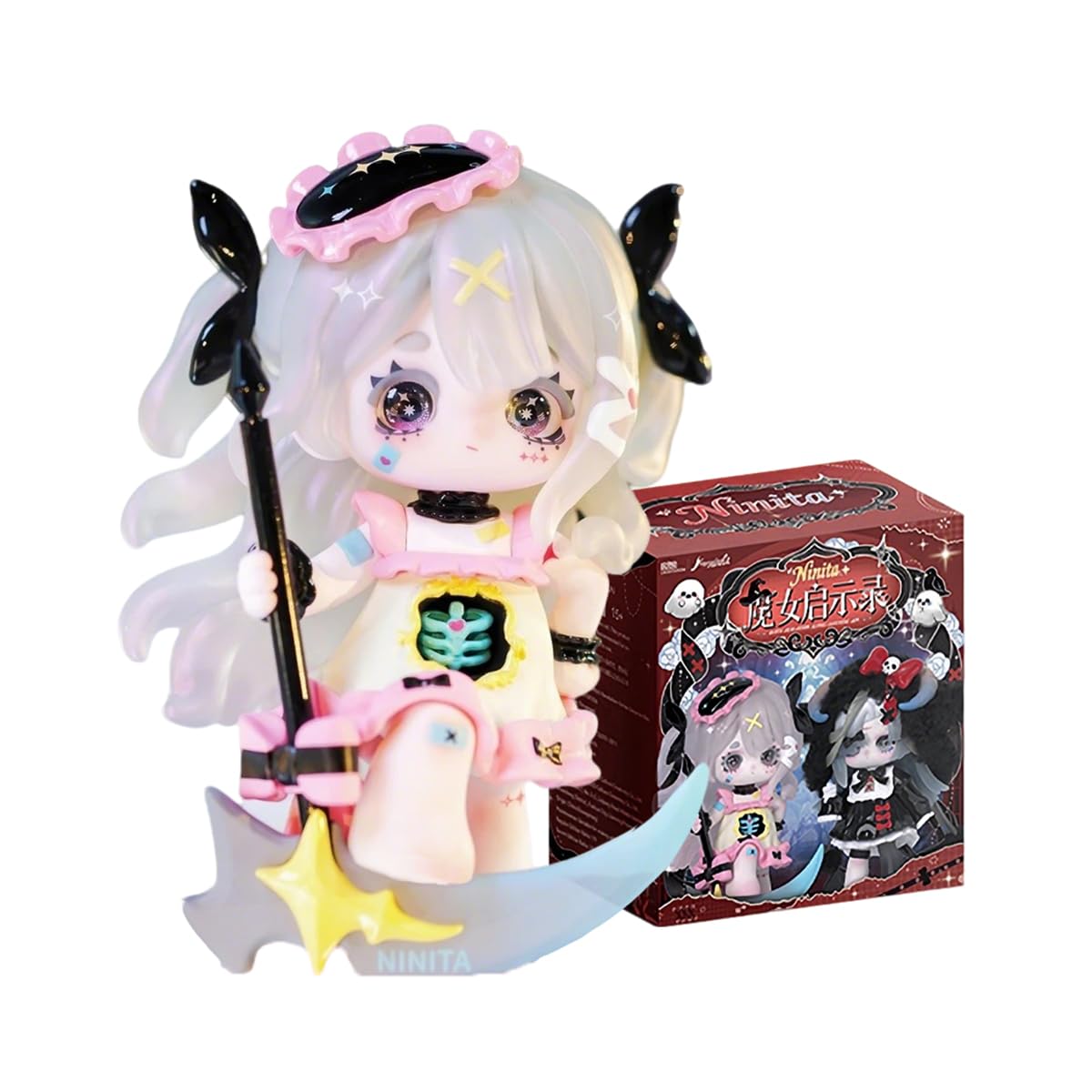 Ninita Witch Revelation Series Blind Box Figures Mystery Box Random Design Toys Birthday Gifts Christmas Collectible Toy for Desk Accessories, 1PC