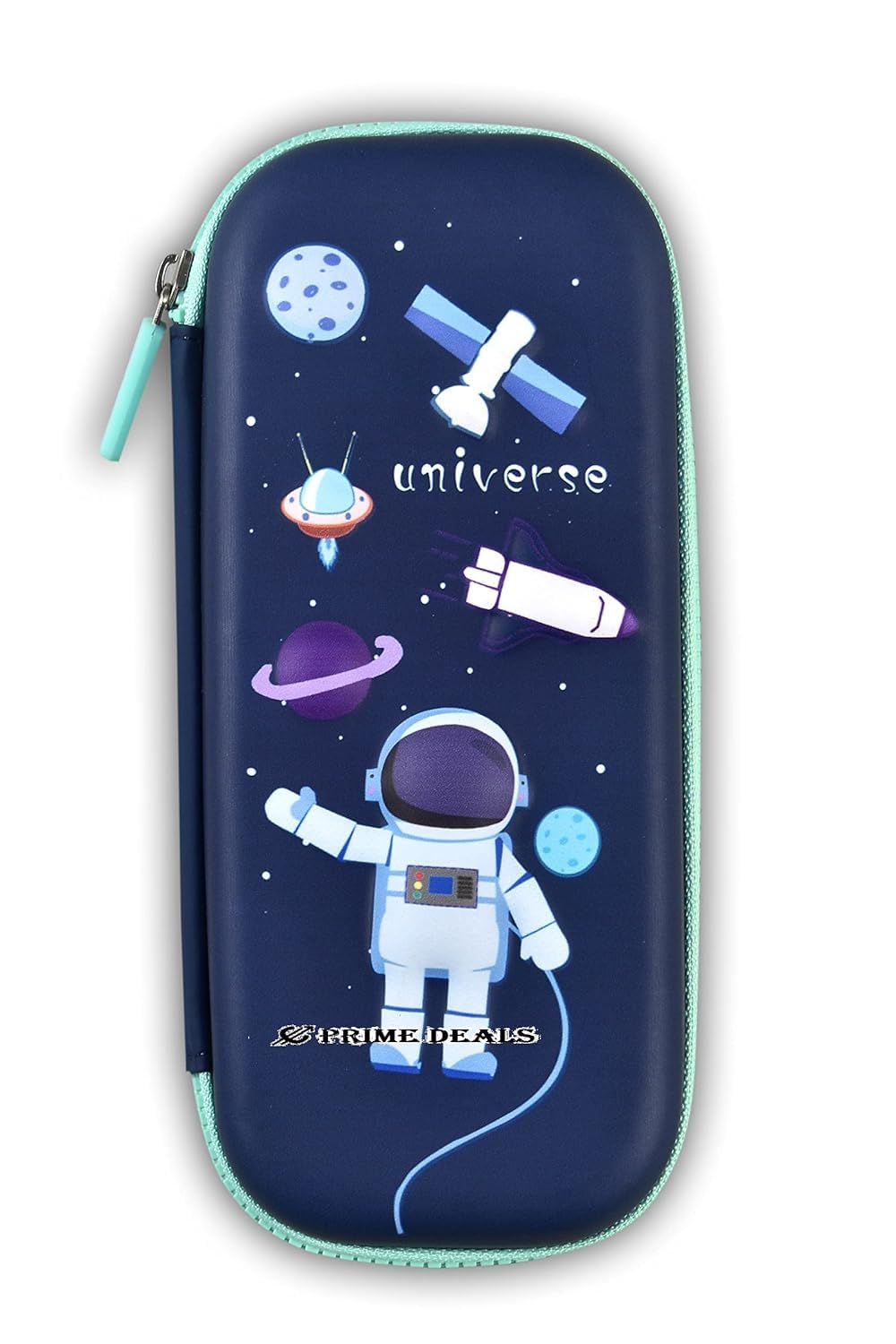 DISHVY® 3D Space Eva Pencil Pouch with Inside Zipper| Pencil Box for Girls and Boys| Three Level Storage Art Eva Pencil Box (Set of 1, Green, Blue) (B0CHF1T38B) Amazon Price History, Amazon Price Tracker