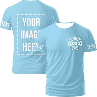 Custom T Shirts for Men Women Custom Tshirts Personalized Tshirts Make Your Own Customized Gifts Add Logo Text Photo