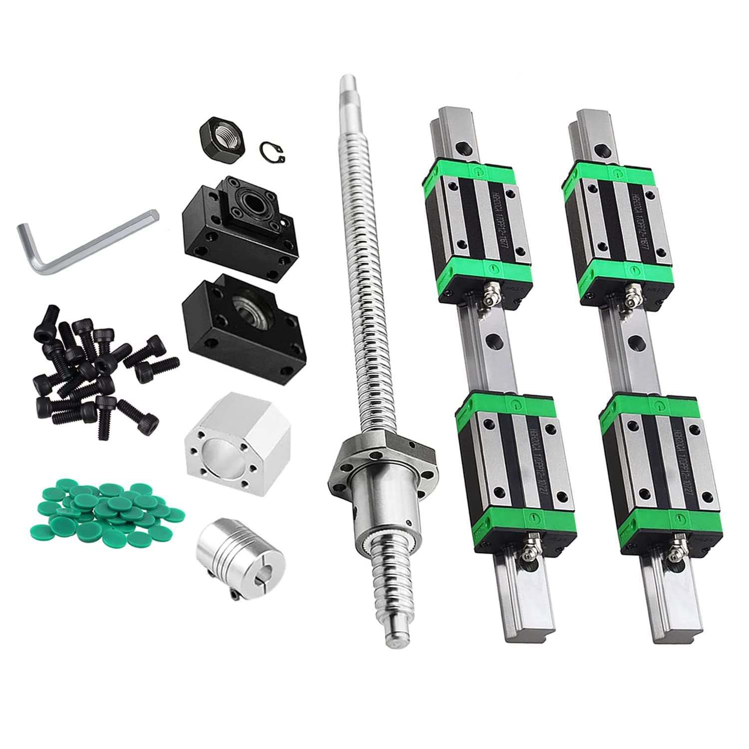 Buy Linear Rail Kit 2PCS HGR251000mm Linear Guide Rail with HGH25CA