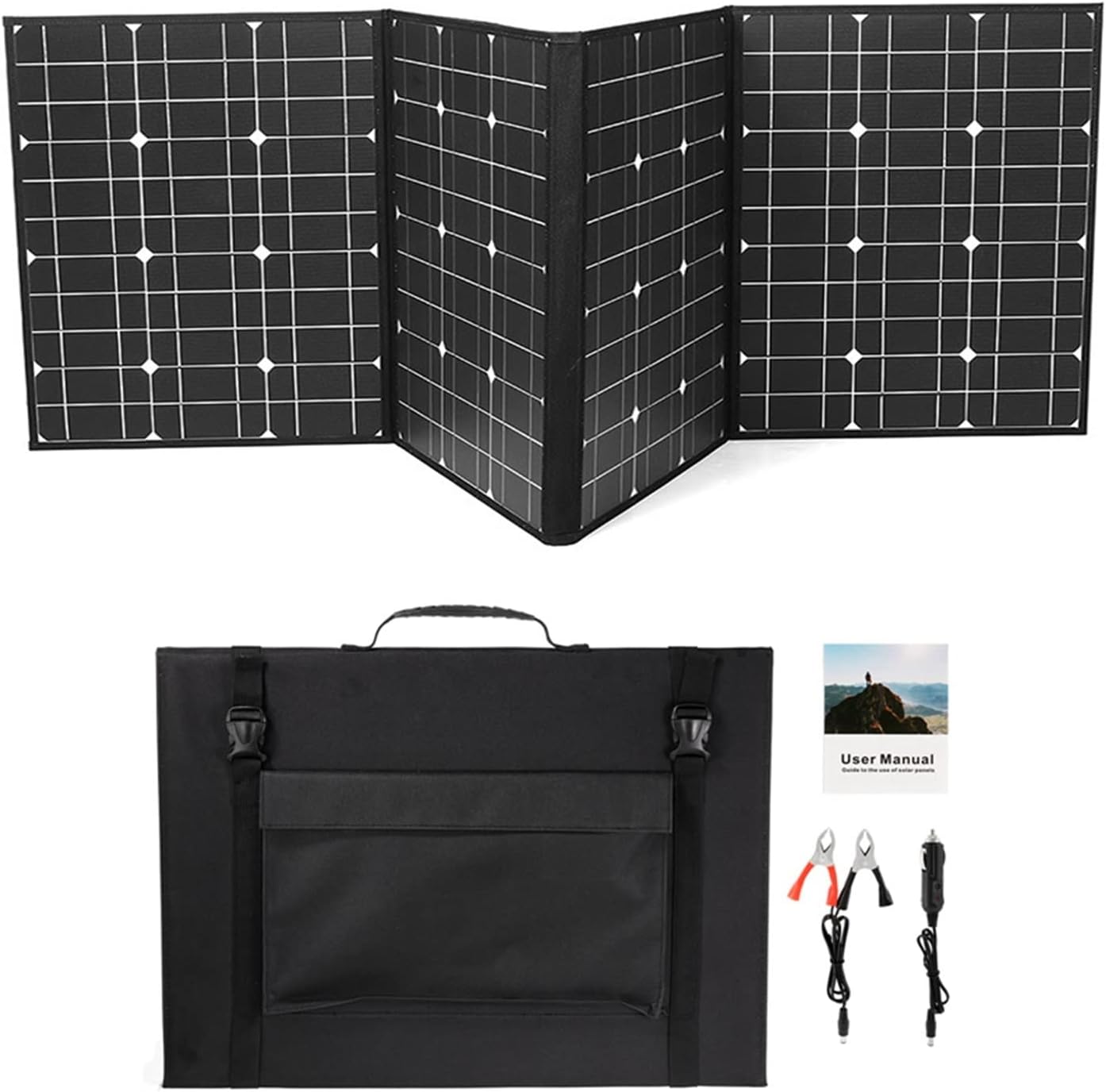 Panneau solaire 20W 18V avec Clip de batterie + 10... – Grandado
