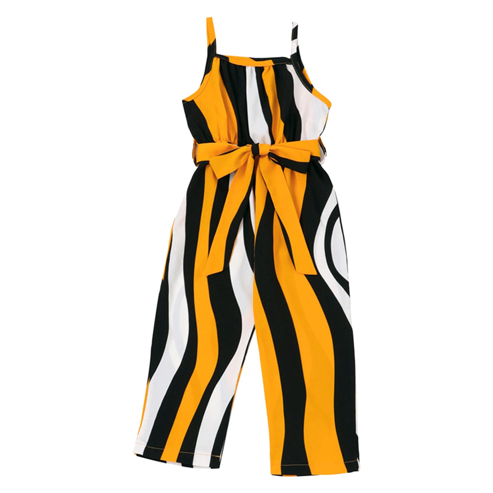 HOOUDO Mono sin mangas de verano para niñas pequeñas, prendas de vestir con estampado de para niñas, ropa de Mono Deportivo Dama