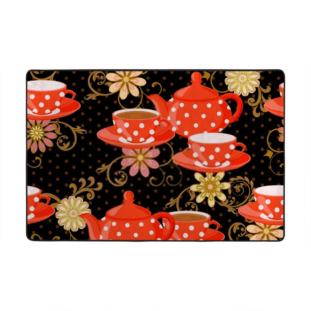 Tapis de salon velours corail grand format Ruchen maison 152x99