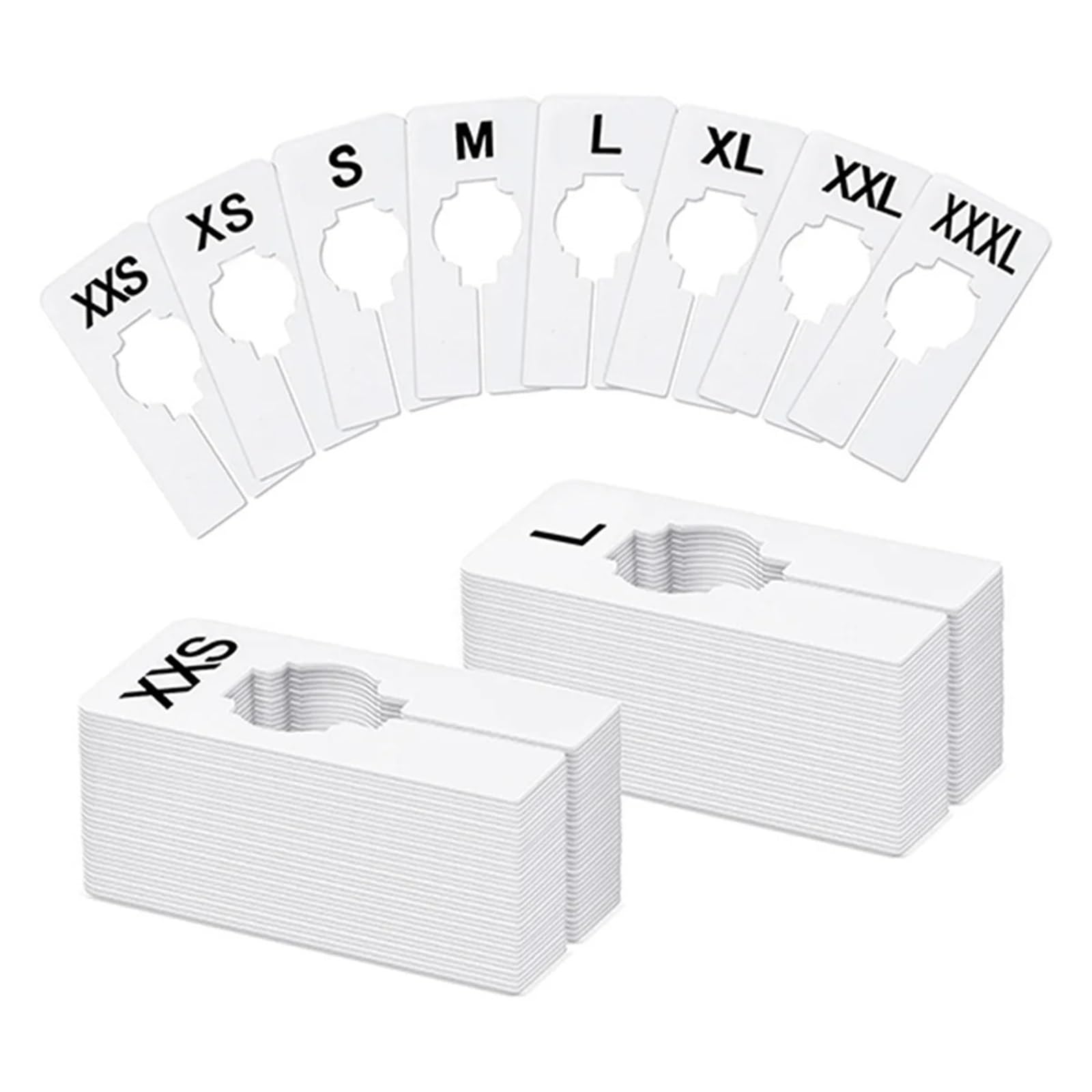 40Pcs Reusable Closet Dividers for Hangers Writable Size Labels