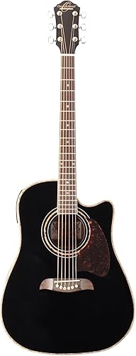 Oscar Schmidt Guitarra Acústico-Eléctrica de 6 Cuerdas, Derecha (OG2CEB-A-U)