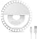 XINBAOHONG Rechargeable Portable Clip-on Selfie Ring Fill Light with 36 LED for iPhone/Android Smart Phone Photography, Camer