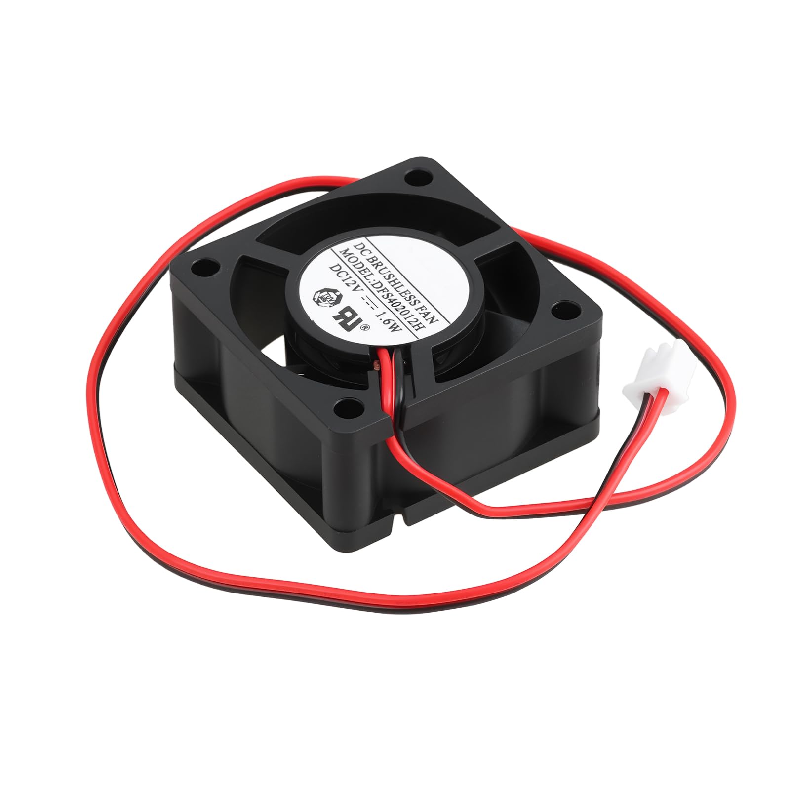 Micro Traders DFS402012H DC12V 1.6W 40x40x20mm 2-Wire Cooling Fan Red Black Wire for Electronics Equipment
