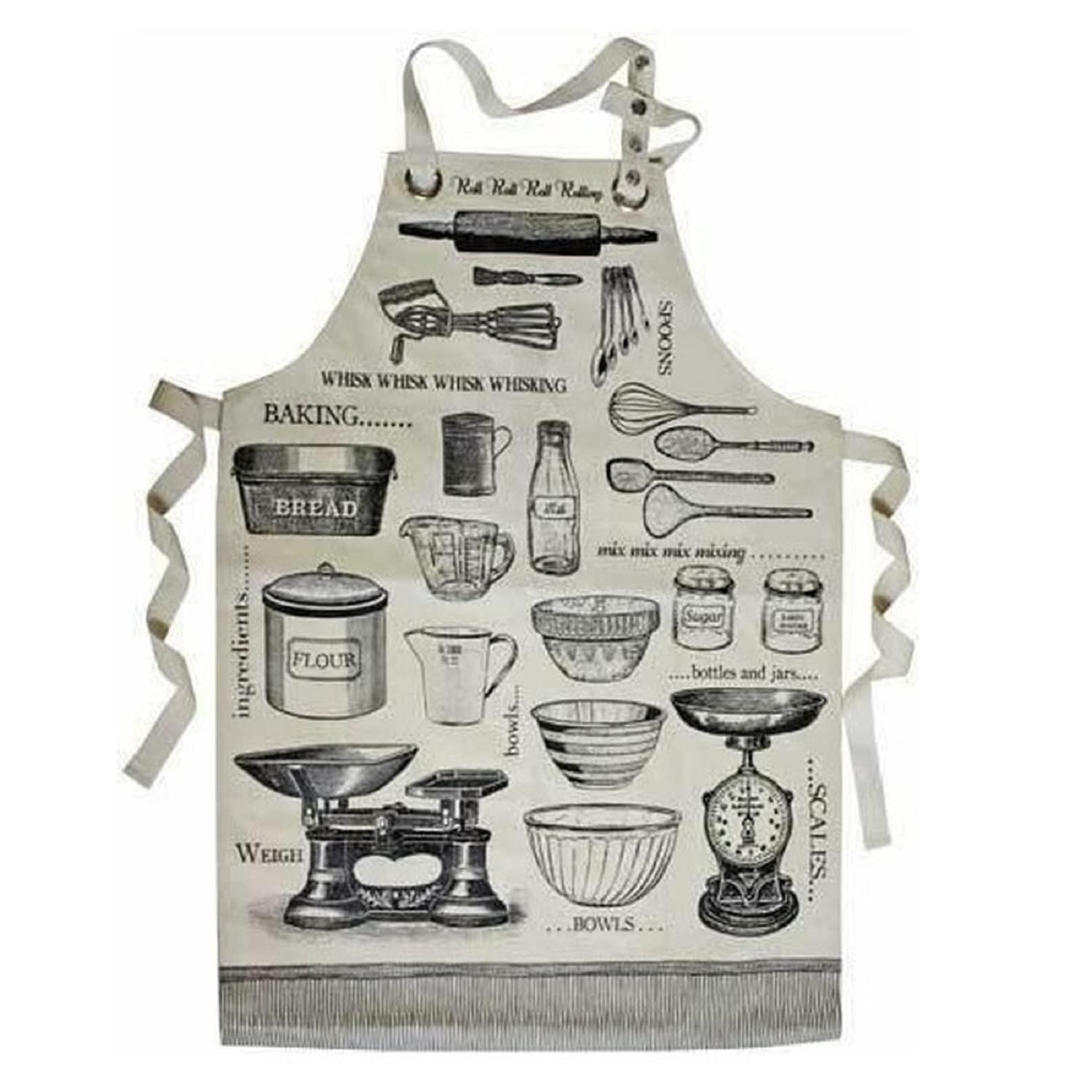Ulster Weavers Unisex Multicolor Baking Black B Oil Cloth Apron