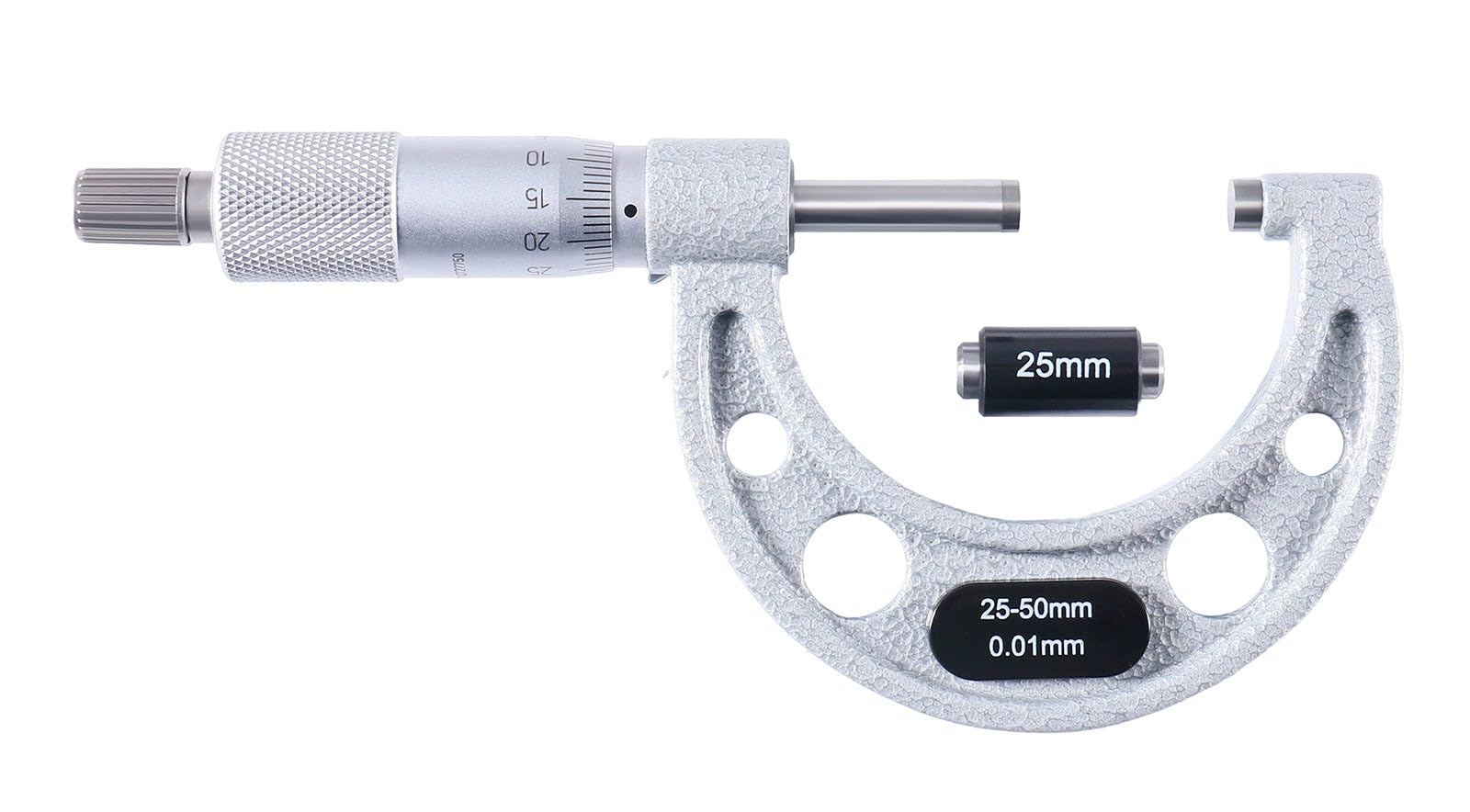Accusize Industrial Tools Micrometro per esterni ad altissima precisione, 25-50 mm x 0,01 mm, EG00-0050