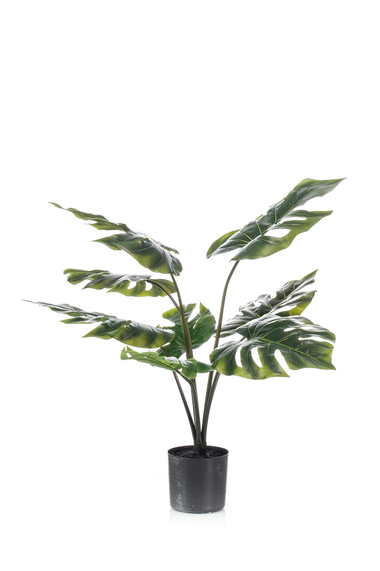 Monstera Deliciosa sztuczna roślina do salonu i biura, zielona, 65 cm