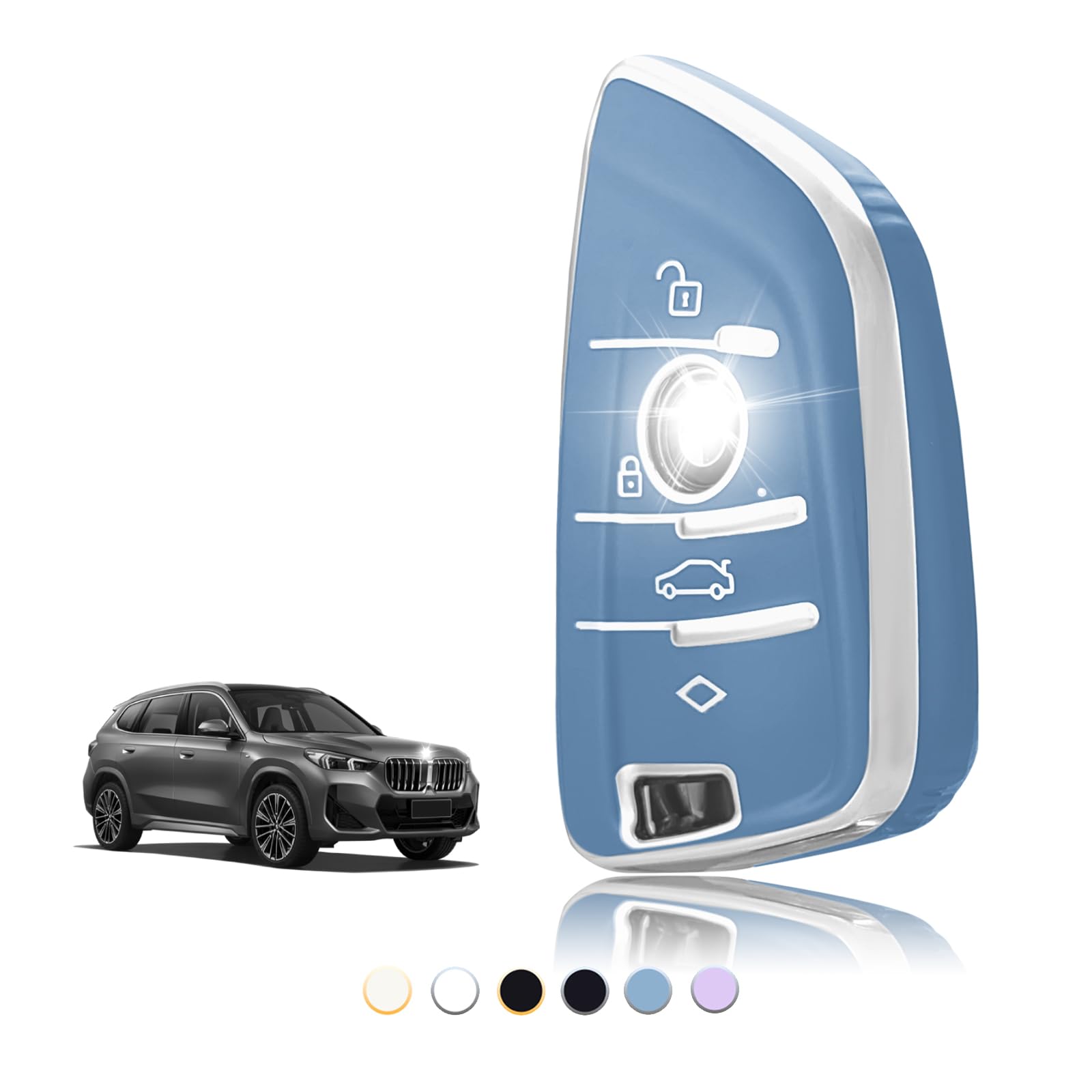 Cover Chiave Telecomando Per BMW 1 3 5 7 Serie X1 X3 X4 X5 X6 M3 M5 F20 F30 F10 E30 E34 E70 F15 F16 F45 F46 G20 G30 G12