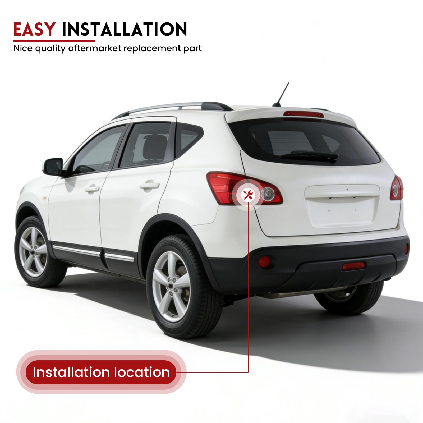 Fanale Posteriore Compatibile con Nissan Qashqai. Luce Freno Posteriore se utilizzata per Qashqai 5 e 7 posti 2010-2014 26555BR00A ULT115003
