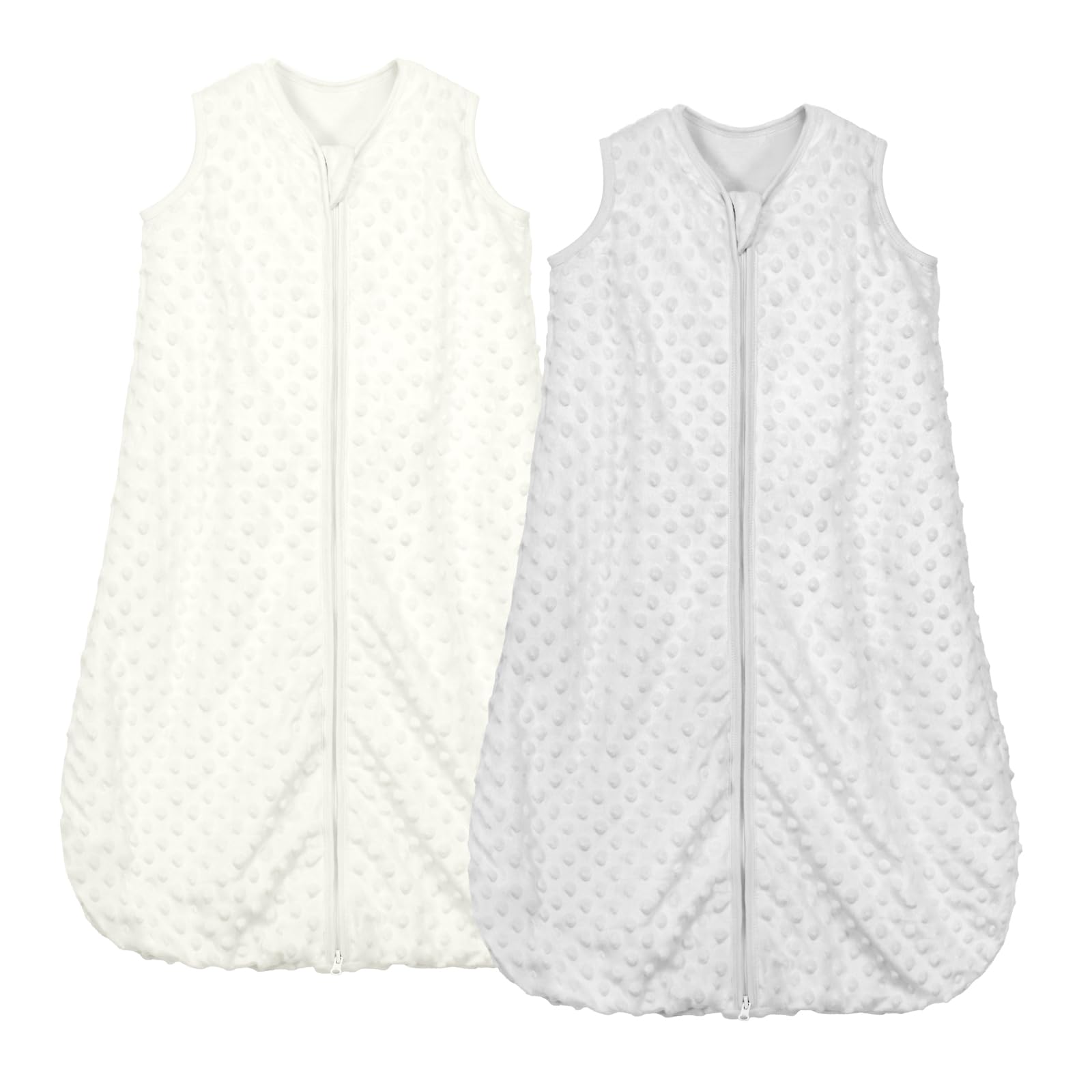 Mosebears Sacco nanna per bambini 1,5 Tog Confezione da 2 tutto l'anno Sacco nanna per bambini con fibra di soia Sacco nanna in cotone Varie misure Coperta nanna autunno inverno