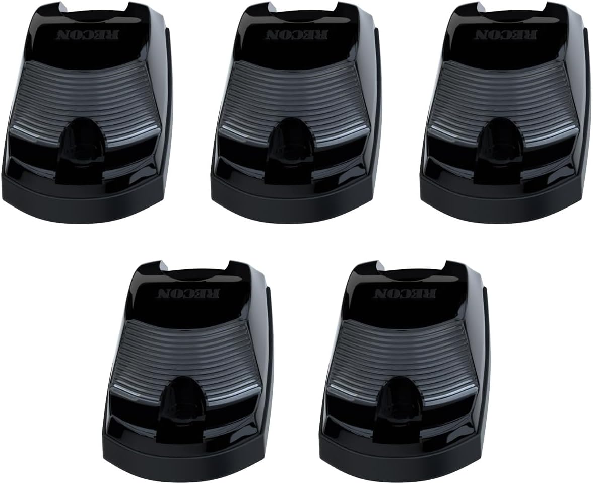 RECON - Fits 17-24 Super Duty 5-Piece Cab Roof Light Set Front & Rear Facing Ultra High Power LEDs Multiple Options (For Trucks That DID NOT Come with Factory Cab Lights) (WHITE LED, SMOKED LENS)