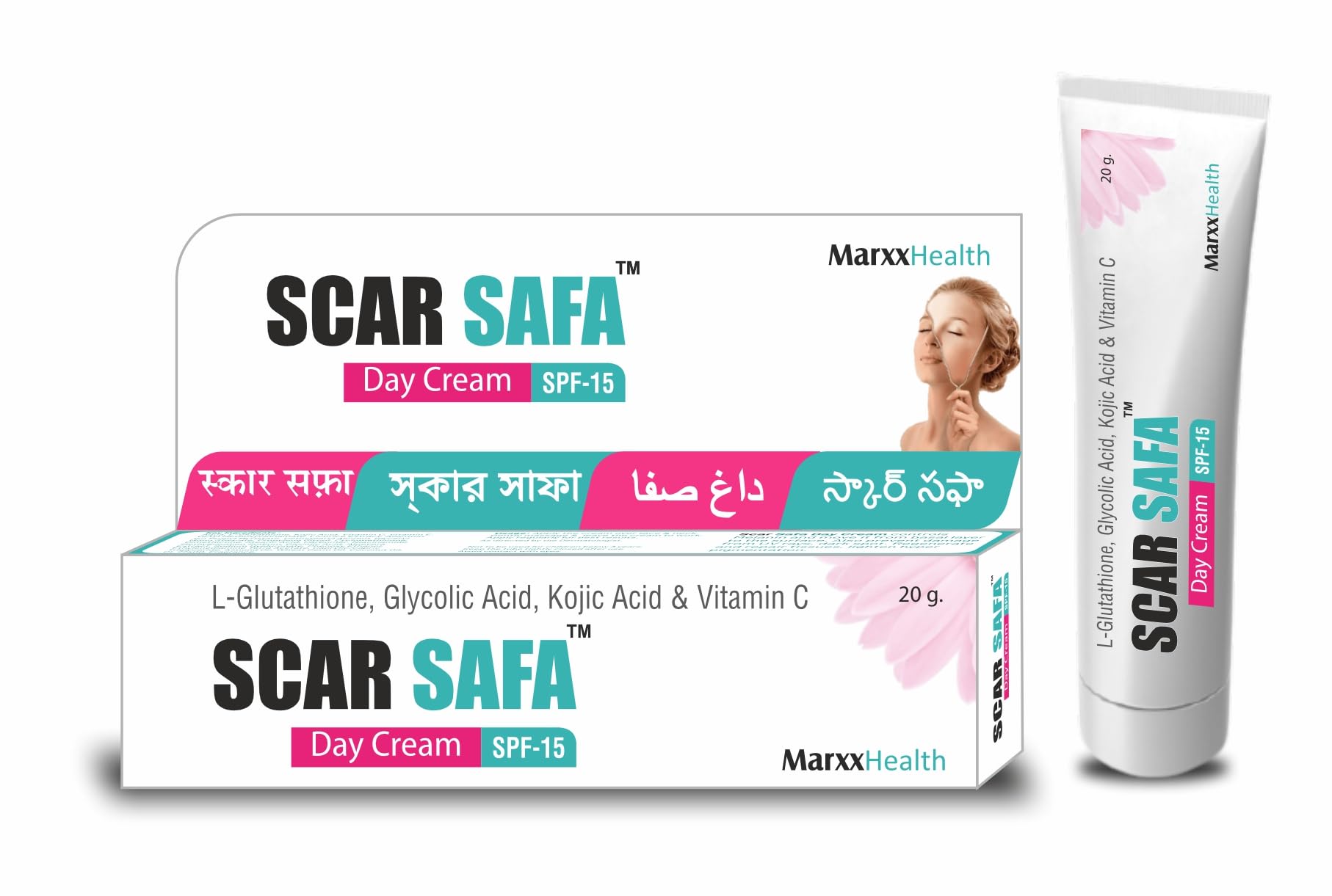 MARXX ORTHOHEAT Scar Safa Day Cream – 20g Glutathione Skin