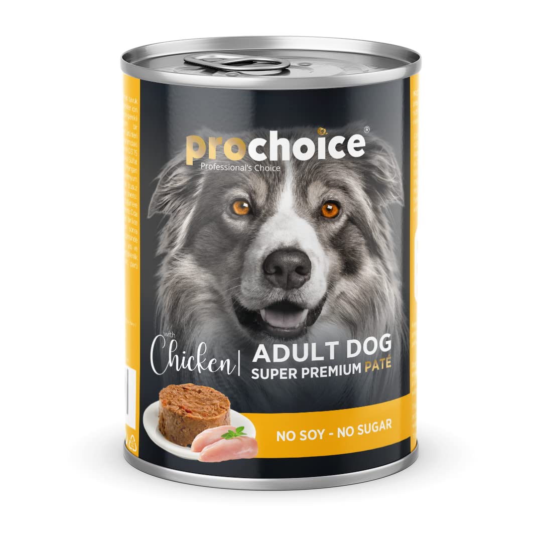 Prochoice Yetişkin Köpekler İçin, Tavuk Etli ve Pirinçli Ezme, 400 g x 12 adet
