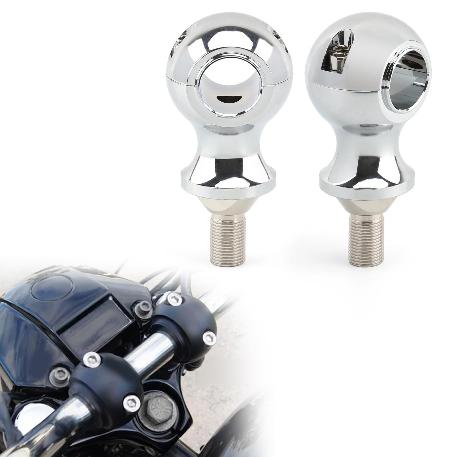 Rehausseur de guidon de moto 1" 25 mm pour Harley Cross Bones Springer