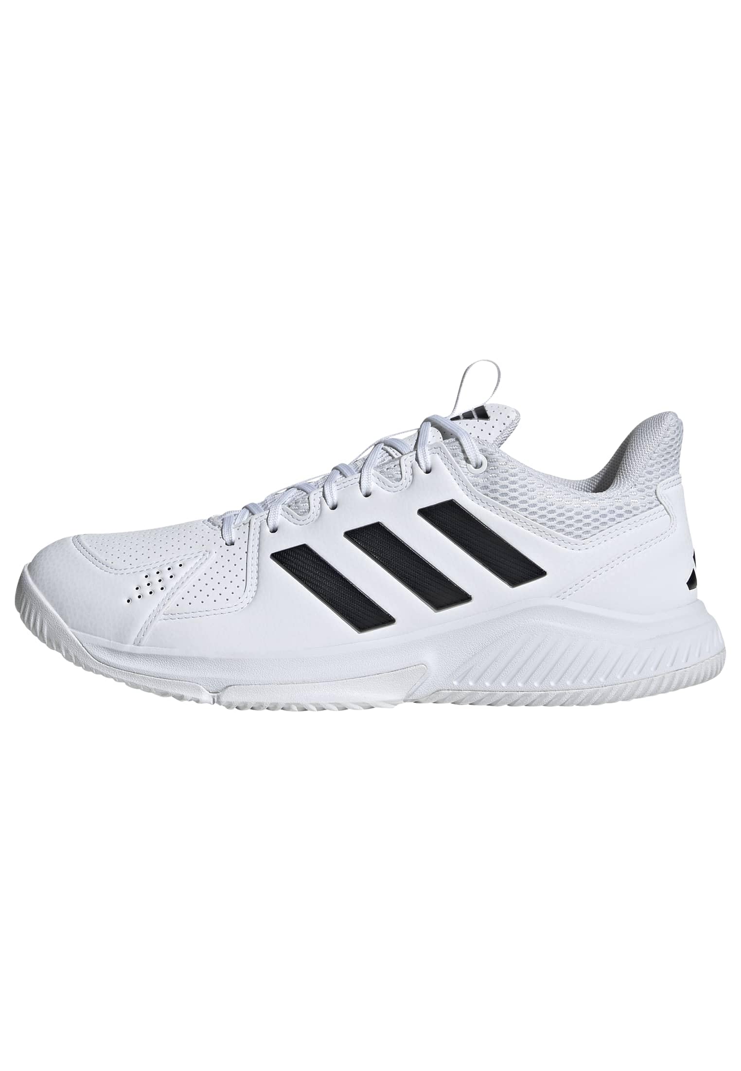 adidas Men's Court Flight Indoor Shoes, FTWR White/core Black/FTWR White, 8.5 UK
