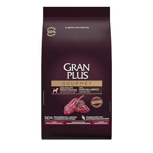 Granplus Ração Granplus Gourmet Para Cães Adultos De Médio E Grande Porte Sabor Ovelha 15Kg