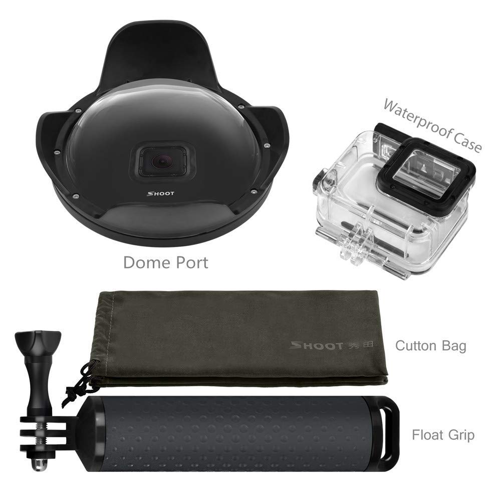 Cupola Subacquea Da 15,2 Cm Per GoPro Hero 3/4/5/6/7 – Impermeabile Fino A 25m, Con Maniglia E Custodia Anti-graffio, Per Foto Semi-sommerse - copertina