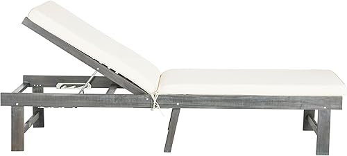 Miniatura 9 de SAFAVIEH Outdoor Collection Inglewood (PAT6723A) - Sillón ajustable de madera maciza y beige