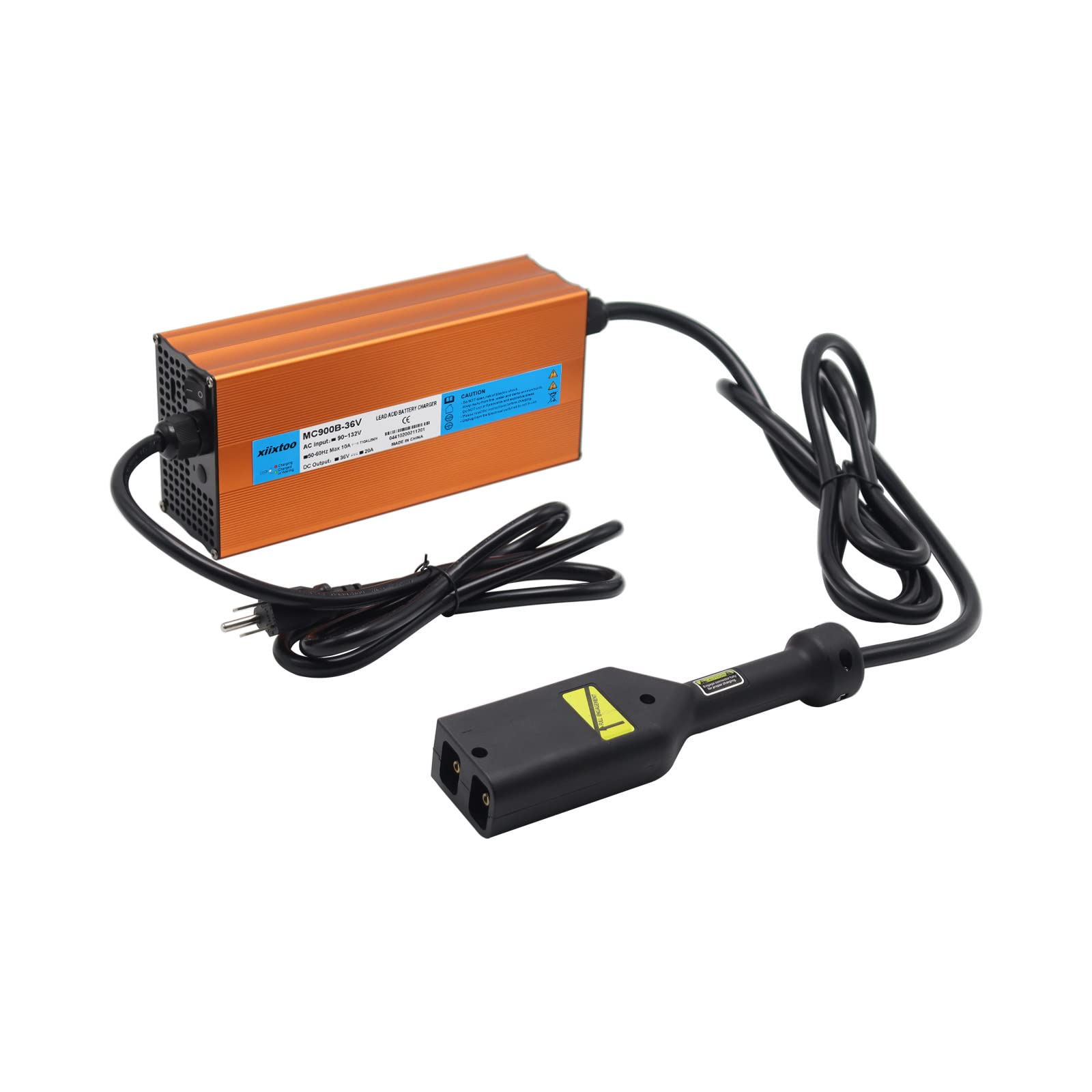 xiixtoo 20 AMP 36 Volt Golf Cart Battery Charger Replacement Compatible for 36 Volt EZGO TXT Golf Carts with D Style/Powerwise Plug