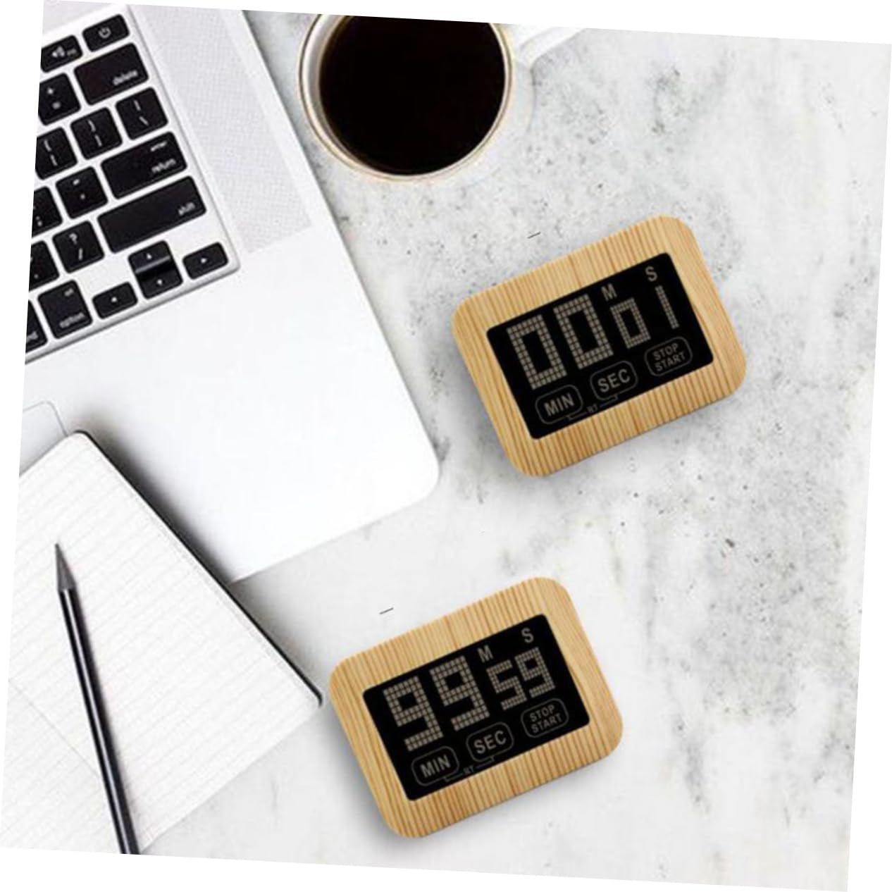 Amosfun 3 Pièces minuterie pour la Maison Timer minuteurs magnette minuterie magnétique de Cuisine magnétique de Cuisson Dispositif de chronométrage magnétique Khaki