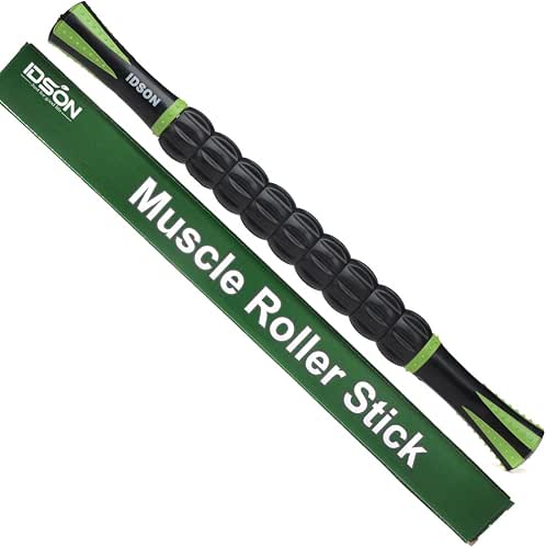 Idson Muscle Roller Stick for Athletes- Body Massage Sticks Tools