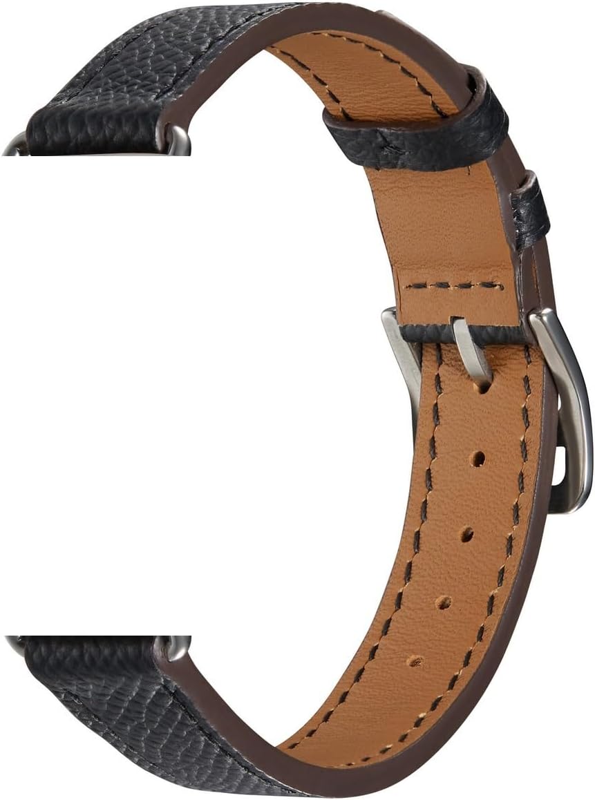 Slim-fit Leather Strap for Watch 3 49mm 11 10 9 8 7 6 5 4 SE Bracelet band 46mm 45mm 41mm 44mm 40mm 42mm Belt