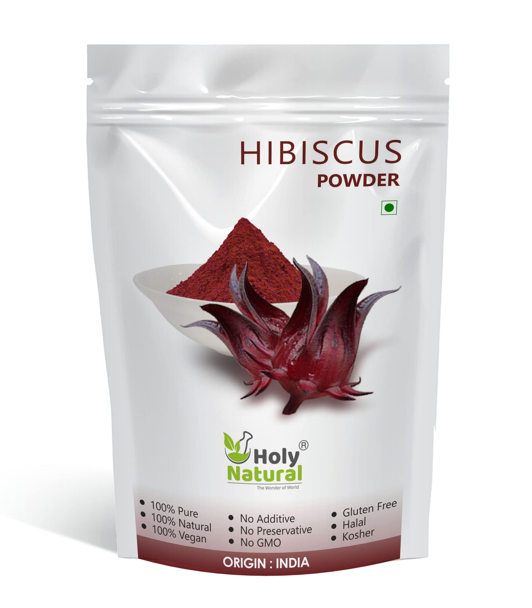 Holy Natural Hibiscus Powder (500gm), Hibiscus Sabdariffa, Rosella flower powder, Edible Grade, For Hot, Ice, and Cold Tea and Drink, Herbal and Ayurvedic Tea, Syrups, Hair Pack and Mask. (B09B27XLJM) Amazon Price History, Amazon Price Tracker
